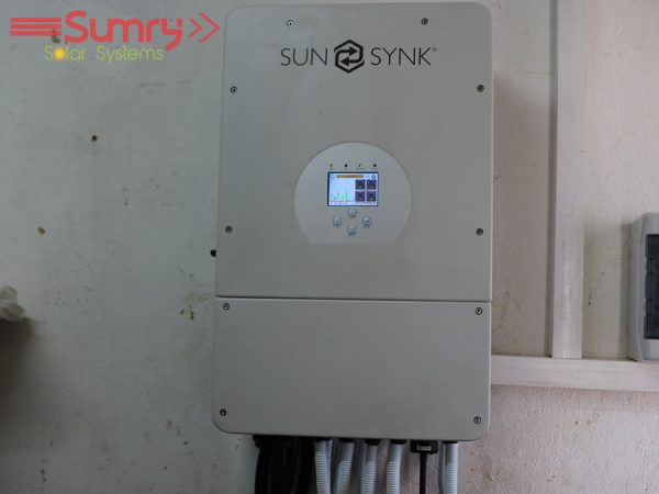 Installation of Inverter, Batteries, Charge Controller and Solar Panels