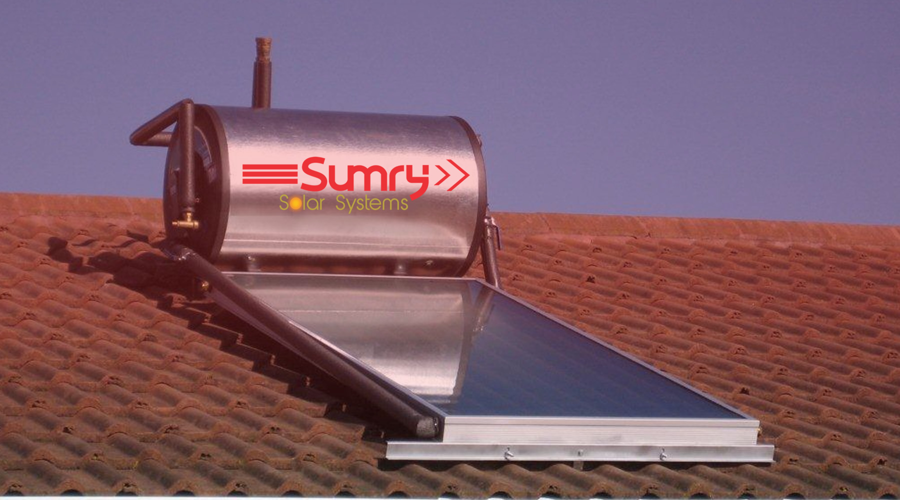 Sunry Solar Geyser in rooftop