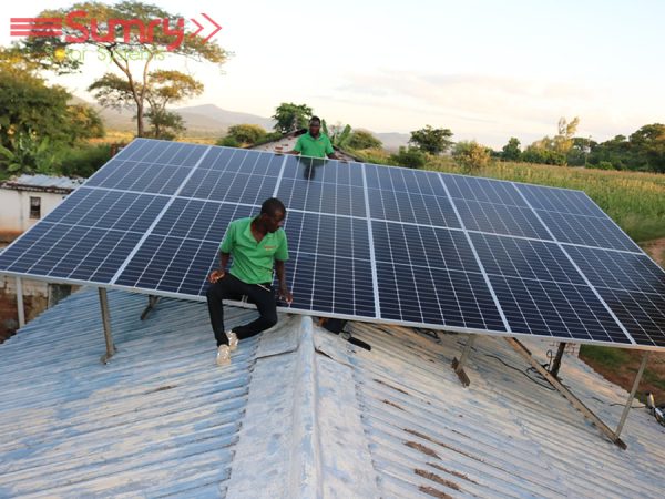 Installation of Solar Panels, Inverter, Batteries and Charge Controller